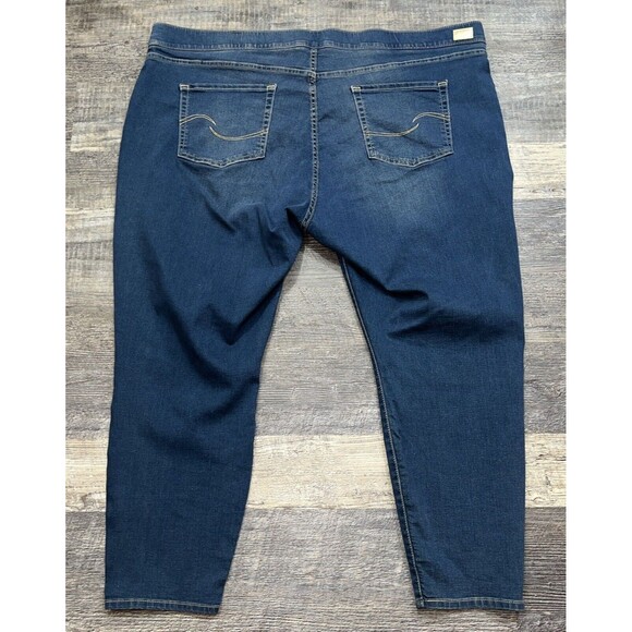 Levi Strauss Signature Gold Women's Pull-On Skinny Stretch Blue Jeans Size 28S - Picture 2 of 12